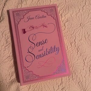 ($8) Pink Hardcover Book - Sense and Sensibility